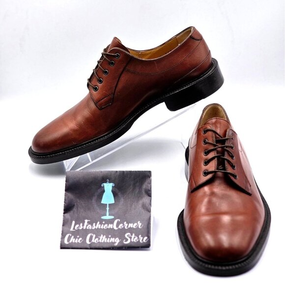 Cole Haan Mens Country Brown Leather Oxford Dress Shoes Sz 9D Made In Italy 2234 main image 10